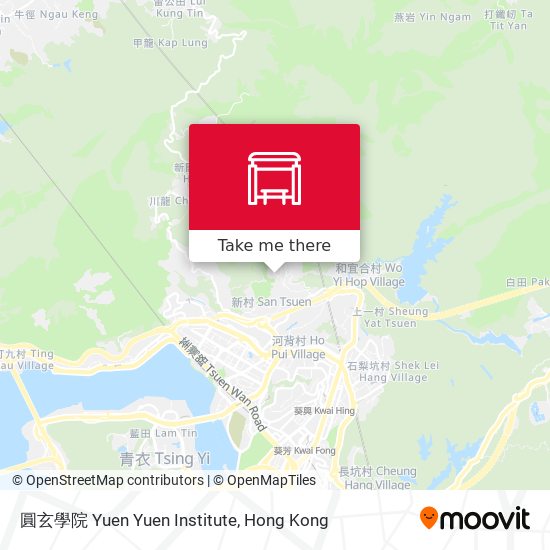 圓玄學院 Yuen Yuen Institute map