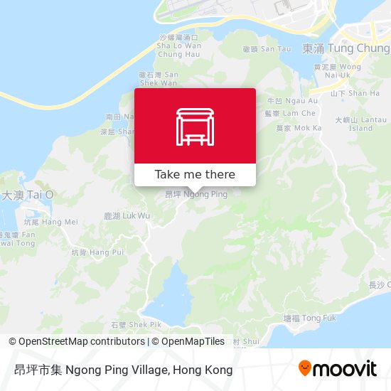 昂坪市集 Ngong Ping Village map