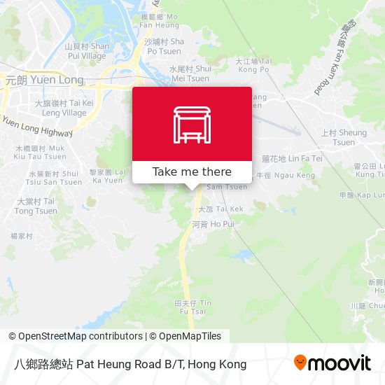 八鄉路總站 Pat Heung Road B/T map