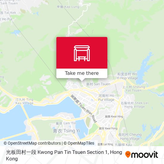 光板田村一段 Kwong Pan Tin Tsuen Section 1 map
