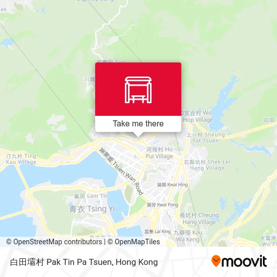 白田壩村 Pak Tin Pa Tsuen map