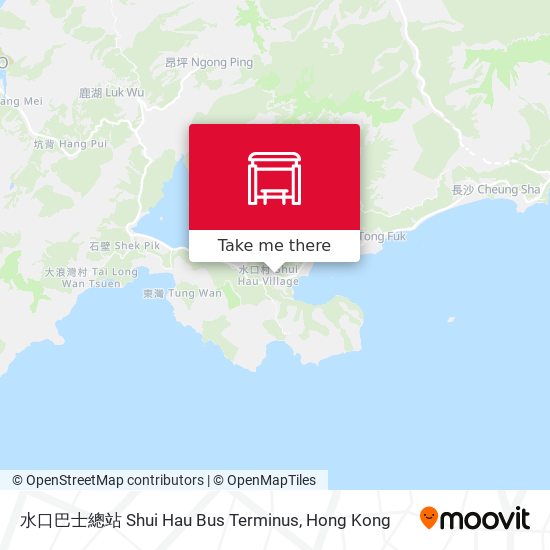 水口巴士總站 Shui Hau Bus Terminus map
