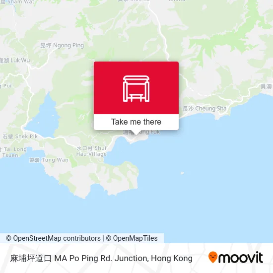 麻埔坪道口 MA Po Ping Rd. Junction map