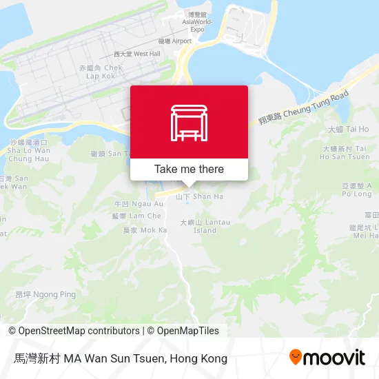 馬灣新村 MA Wan Sun Tsuen地圖