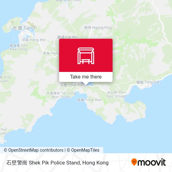 石壁警崗 Shek Pik Police Stand map