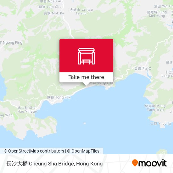 長沙大橋 Cheung Sha Bridge map