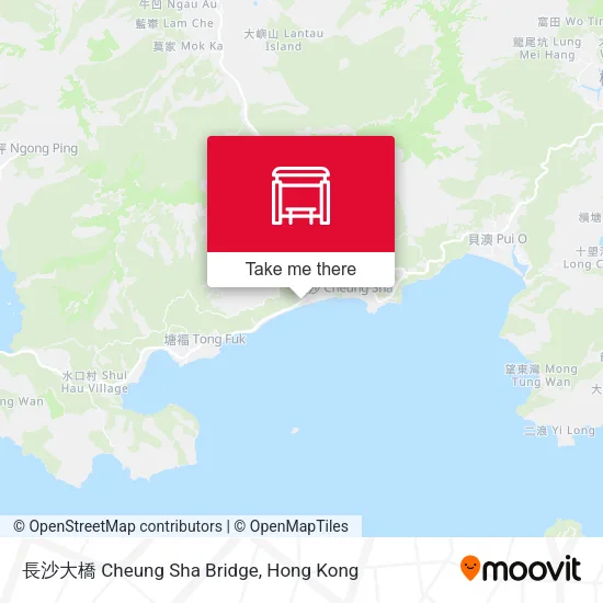 長沙大橋 Cheung Sha Bridge map