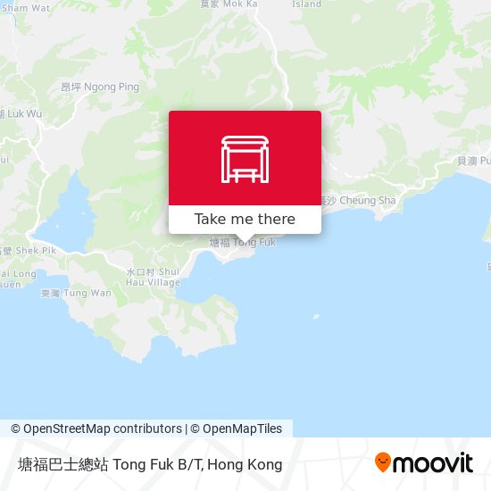 塘福巴士總站 Tong Fuk B/T map