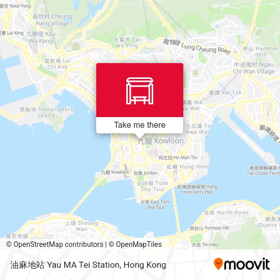 油麻地站 Yau MA Tei Station地圖