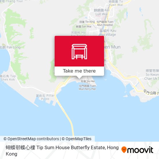 蝴蝶邨蝶心樓 Tip Sum House Butterfly Estate map