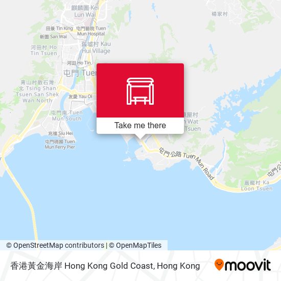 香港黃金海岸 Hong Kong Gold Coast map
