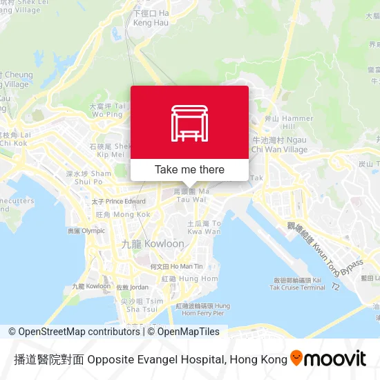 播道醫院對面 Opposite Evangel Hospital地圖