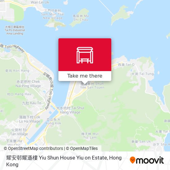耀安邨耀遜樓 Yiu Shun House Yiu on Estate map