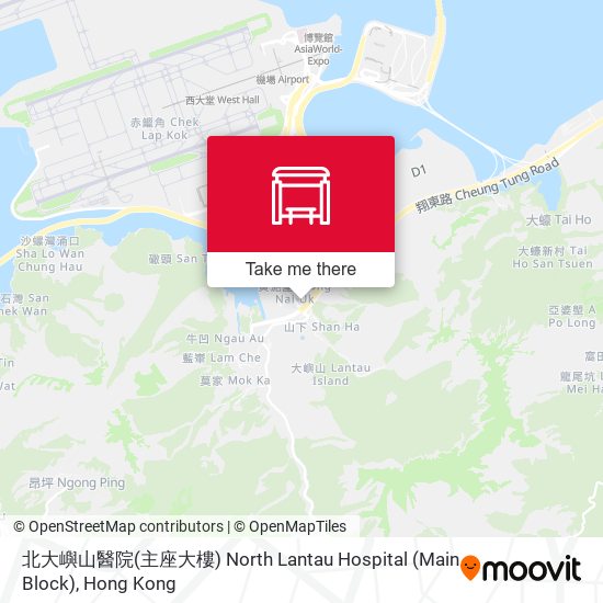 北大嶼山醫院(主座大樓) North Lantau Hospital (Main Block) map