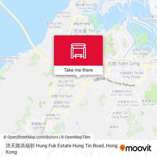 洪天路洪福邨 Hung Fuk Estate Hung Tin Road map