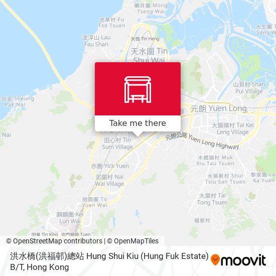 洪水橋(洪福邨)總站 Hung Shui Kiu (Hung Fuk Estate) B / T map