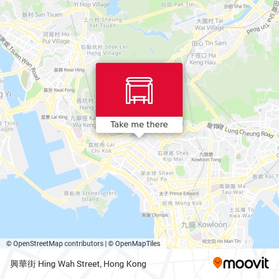 興華街 Hing Wah Street map