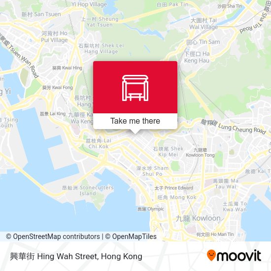 興華街 Hing Wah Street map