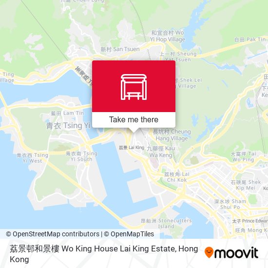 荔景邨和景樓 Wo King House Lai King Estate map