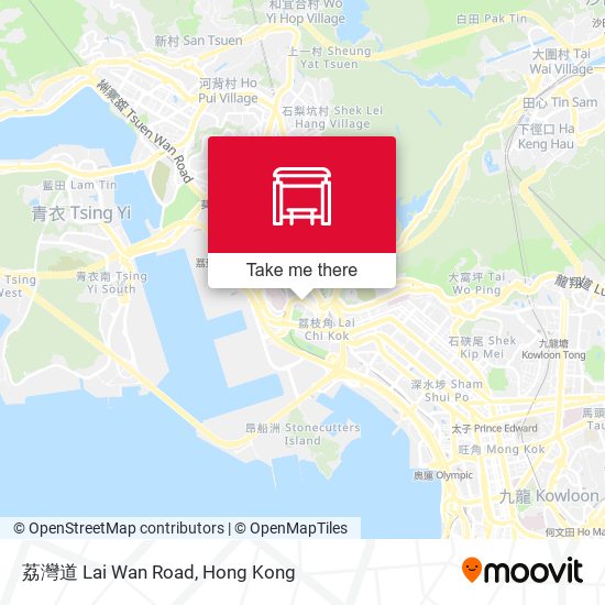 荔灣道 Lai Wan Road map