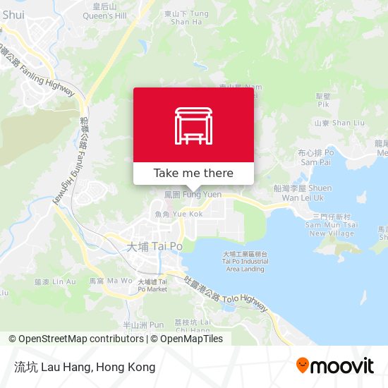 流坑 Lau Hang map