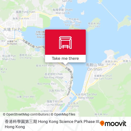 香港科學園第三期 Hong Kong Science Park Phase III map