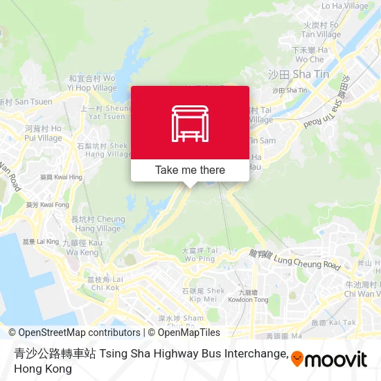 青沙公路轉車站 Tsing Sha Highway Bus Interchange地圖