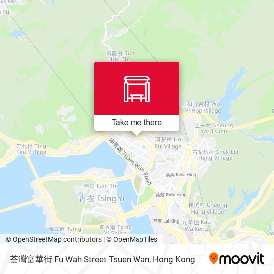 荃灣富華街 Fu Wah Street Tsuen Wan map