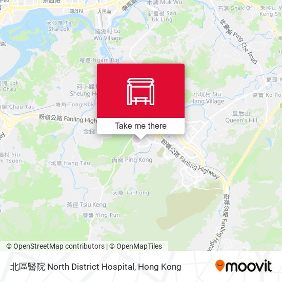 北區醫院 North District Hospital map