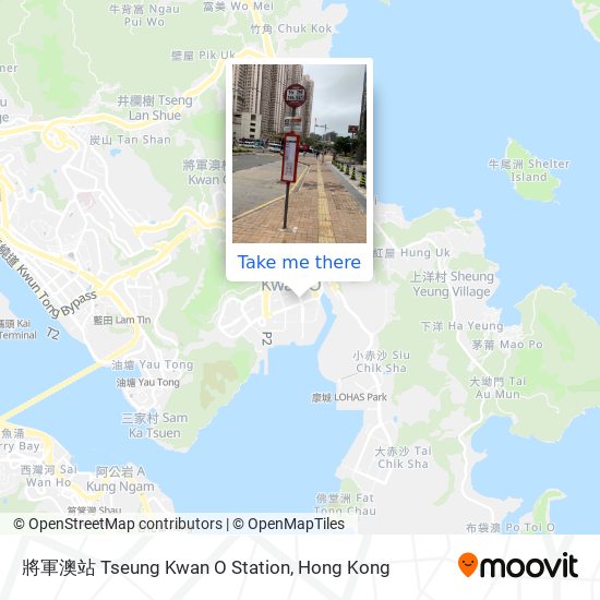 將軍澳站 Tseung Kwan O Station map