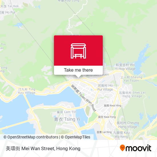 美環街 Mei Wan Street map