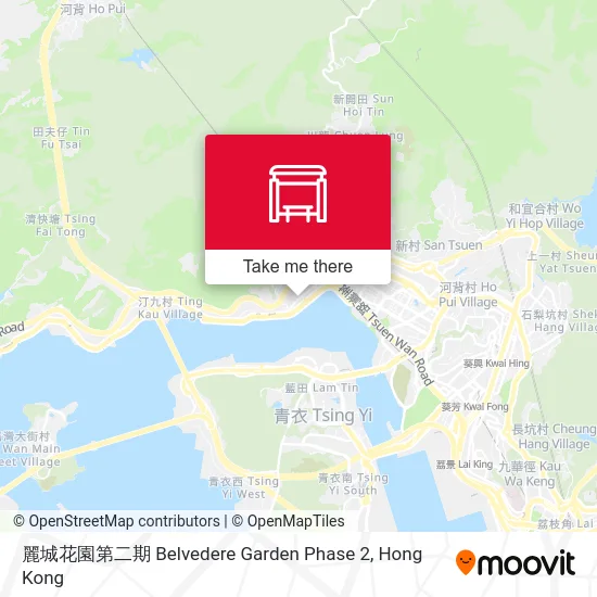 麗城花園第二期 Belvedere Garden Phase 2 map