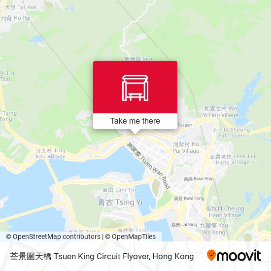 荃景圍天橋 Tsuen King Circuit Flyover map
