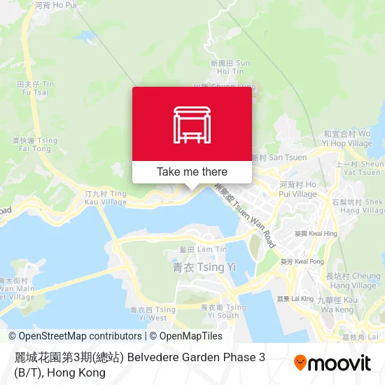 麗城花園第3期(總站) Belvedere Garden Phase 3 (B / T)地圖