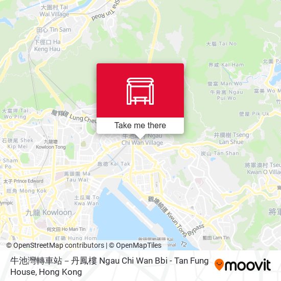 牛池灣轉車站－丹鳳樓 Ngau Chi Wan Bbi - Tan Fung House map