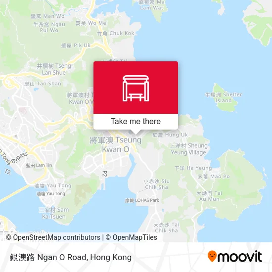 銀澳路 Ngan O Road map