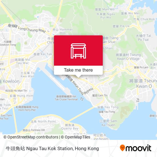 牛頭角站 Ngau Tau Kok Station map