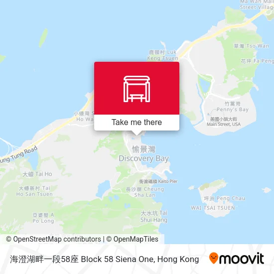 海澄湖畔一段58座 Block 58 Siena One地圖