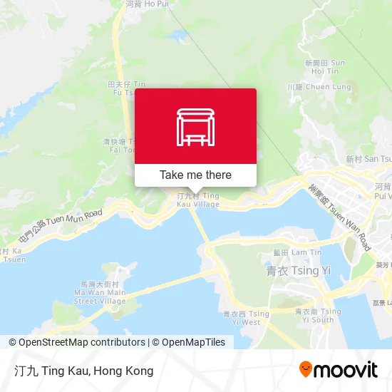汀九 Ting Kau map