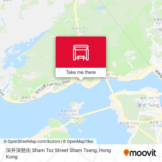 深井深慈街 Sham Tsz Street Sham Tseng map