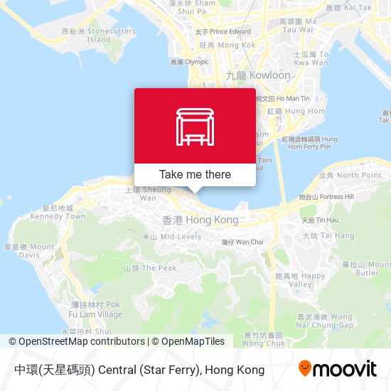 中環(天星碼頭) Central (Star Ferry) map