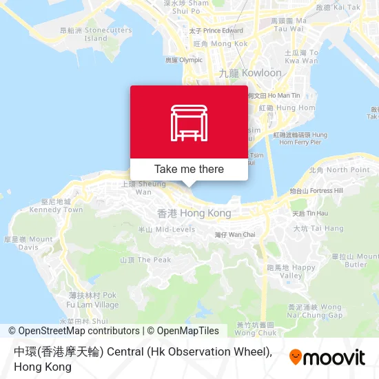 中環(香港摩天輪) Central (Hk Observation Wheel) map