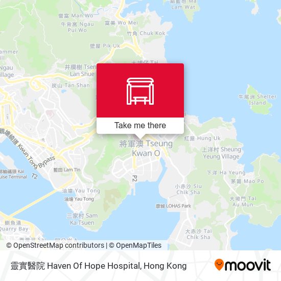 靈實醫院 Haven Of Hope Hospital map