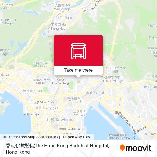 香港佛教醫院 the Hong Kong Buddhist Hospital map