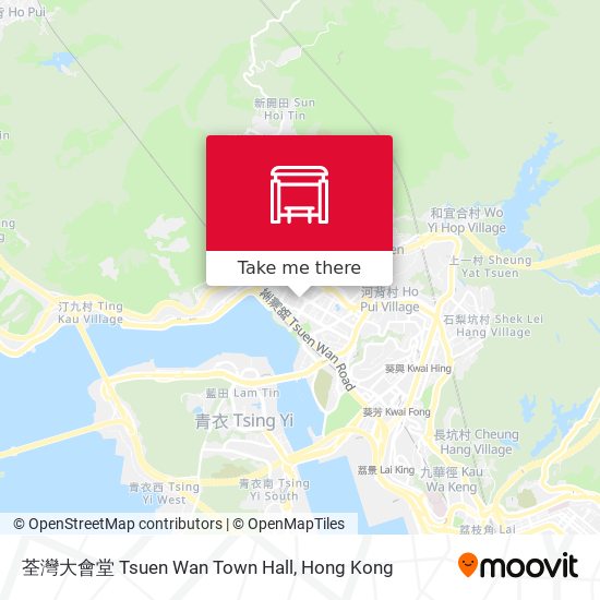 荃灣大會堂 Tsuen Wan Town Hall地圖