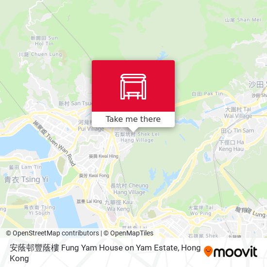 安蔭邨豐蔭樓 Fung Yam House on Yam Estate map