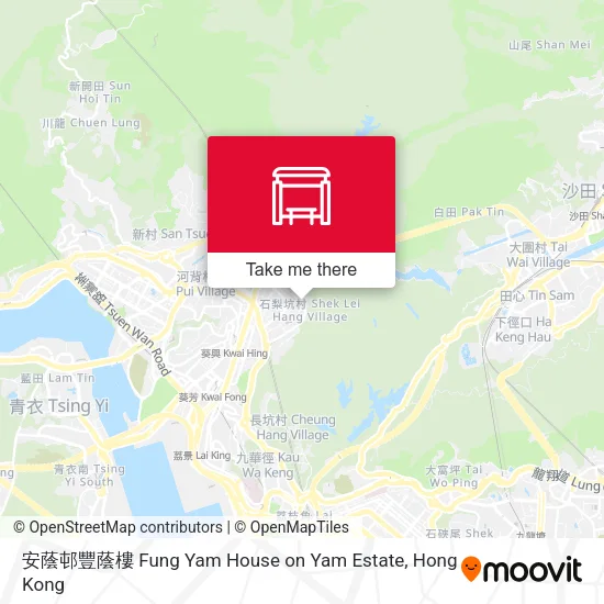 安蔭邨豐蔭樓 Fung Yam House on Yam Estate地圖