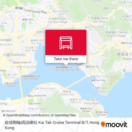 啟德郵輪碼頭總站 Kai Tak Cruise Terminal B / T地圖