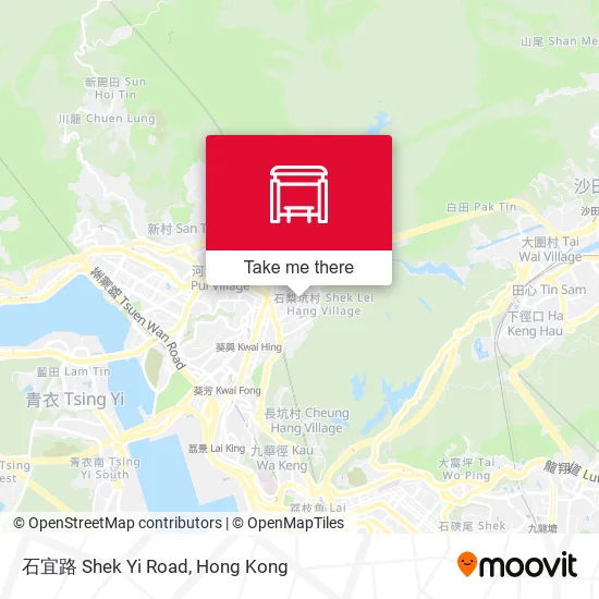 石宜路 Shek Yi Road map