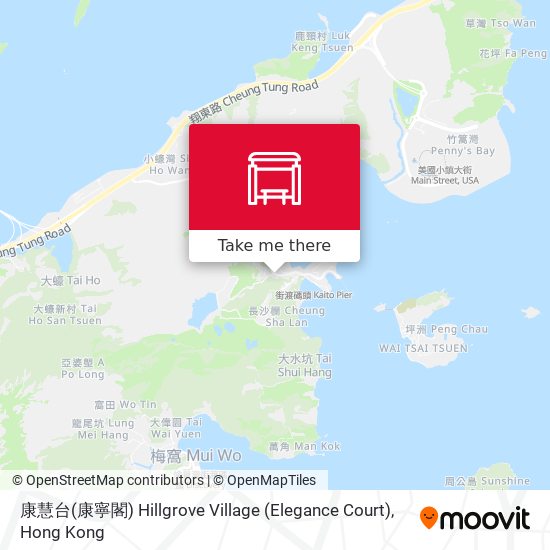 康慧台(康寧閣) Hillgrove Village (Elegance Court) map